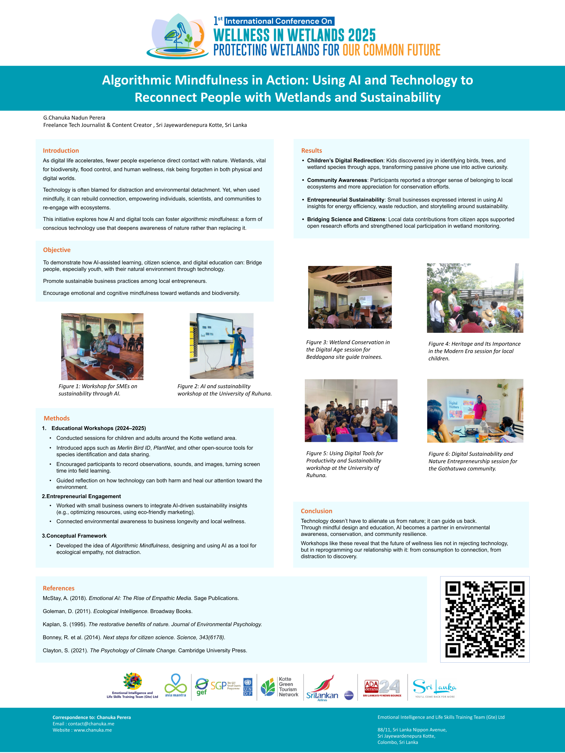 Algorithmic Mindfulness in Action: Using AI and Technology to Reconnect People with Wetlands and Sustainability poster