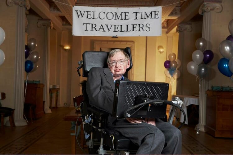 කාල යාත්‍රිකයන්ට වෙන්වූ Stephen Hawking ගේ අකාලික සාදය